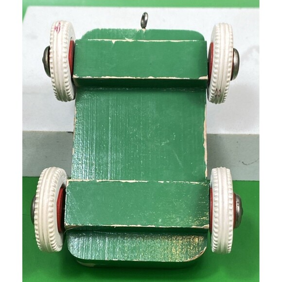 1970s Brio Distressed Wooden Train Trailer with Rubber Wheels - Picture 8 of 10